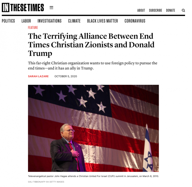 screenshot of In These Times article on website