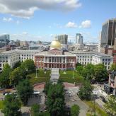 Aerial view of Boston City State House