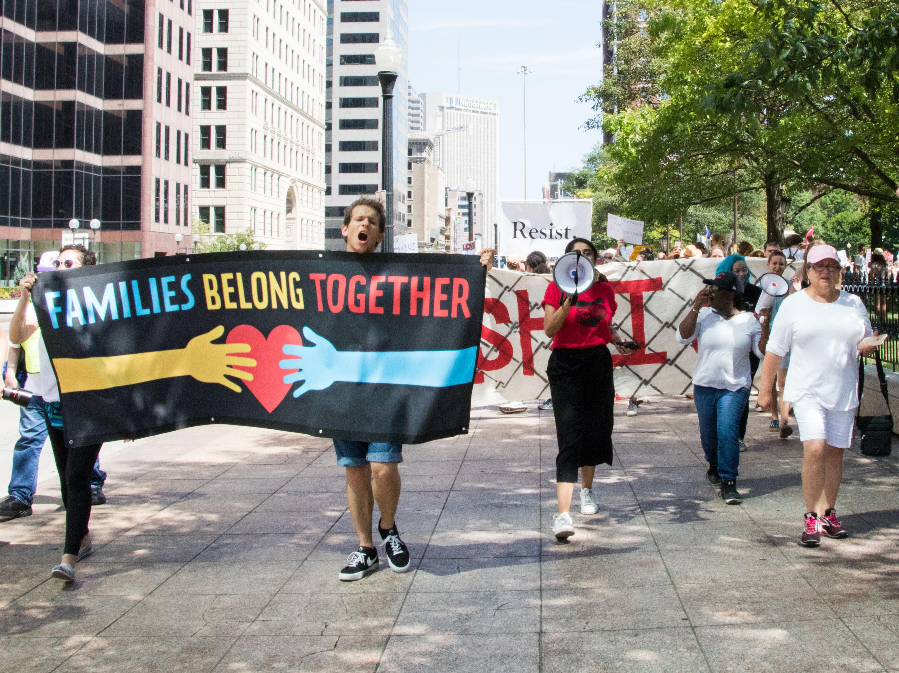 “Families Belong Together” rally and march in Ohio, June 30, 2018.