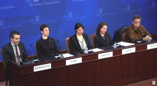 Heritage Foundation panel on the Equality Act featuring several WoLF members