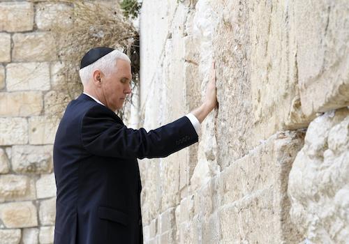 Vice President Mike Pence visits the Western Wall in Jerusalem