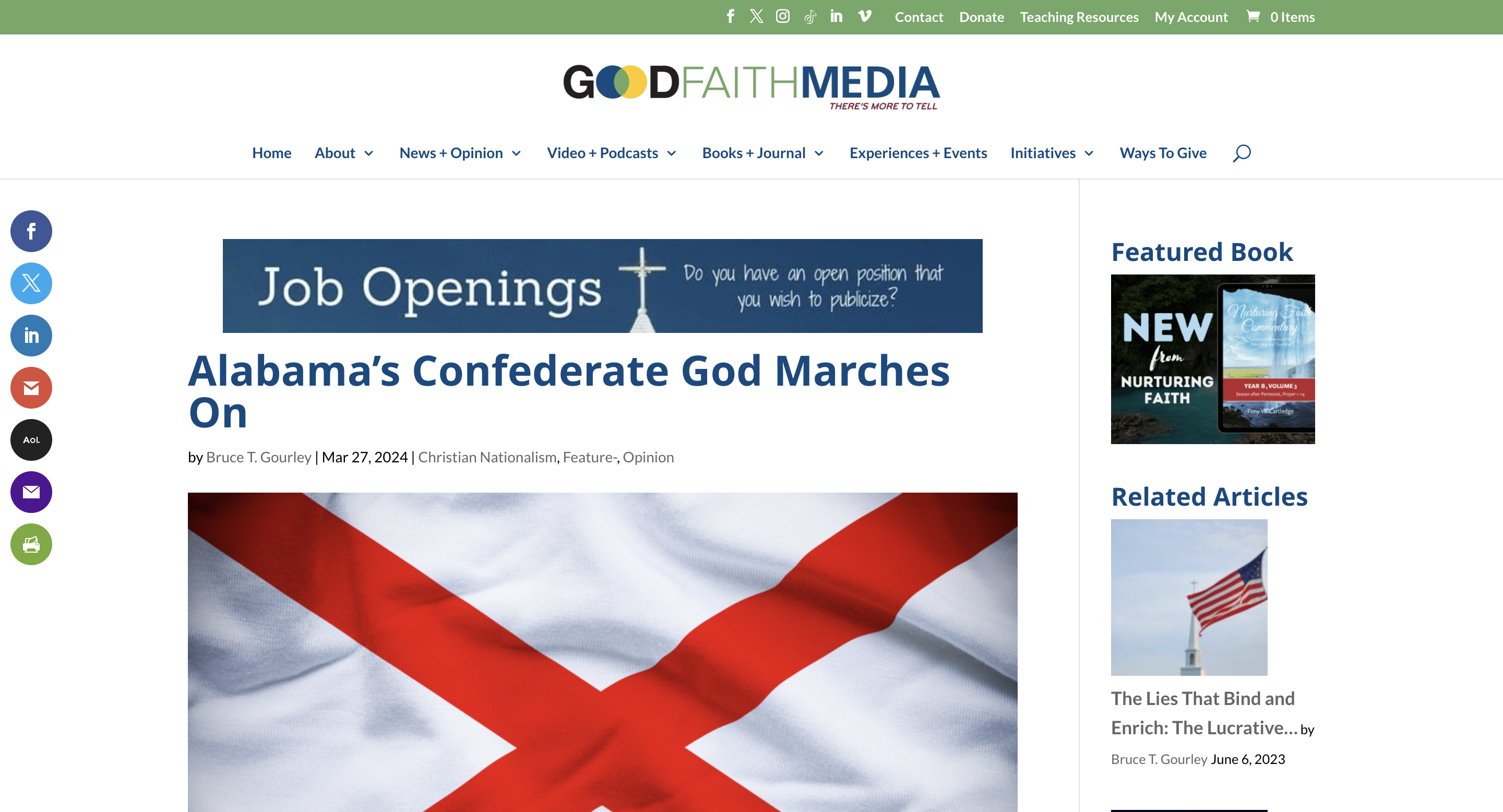 screenshot of Good Faith Media