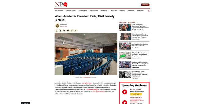 screenshot of NPQ