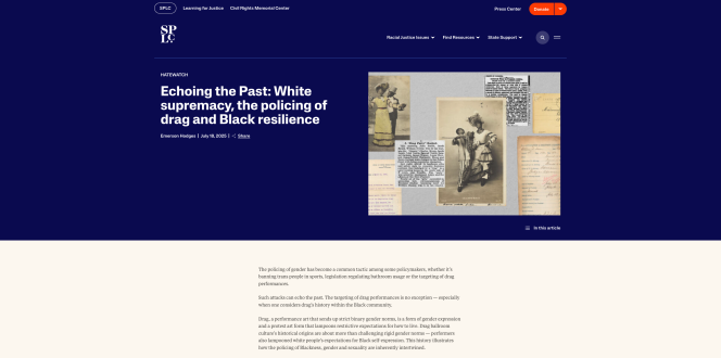 screenshot of SPLC