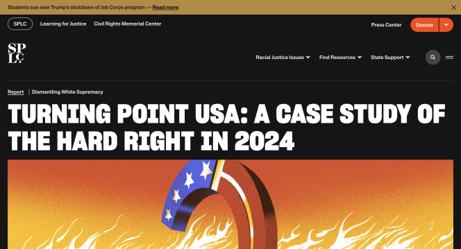screenshot of SPLC