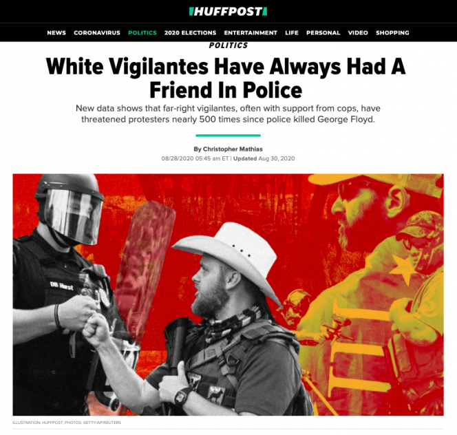 Screengrab of article on Huffpost website