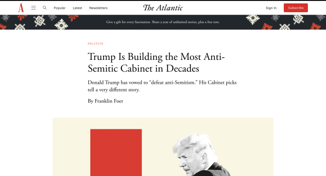 screenshot of The Atlantic