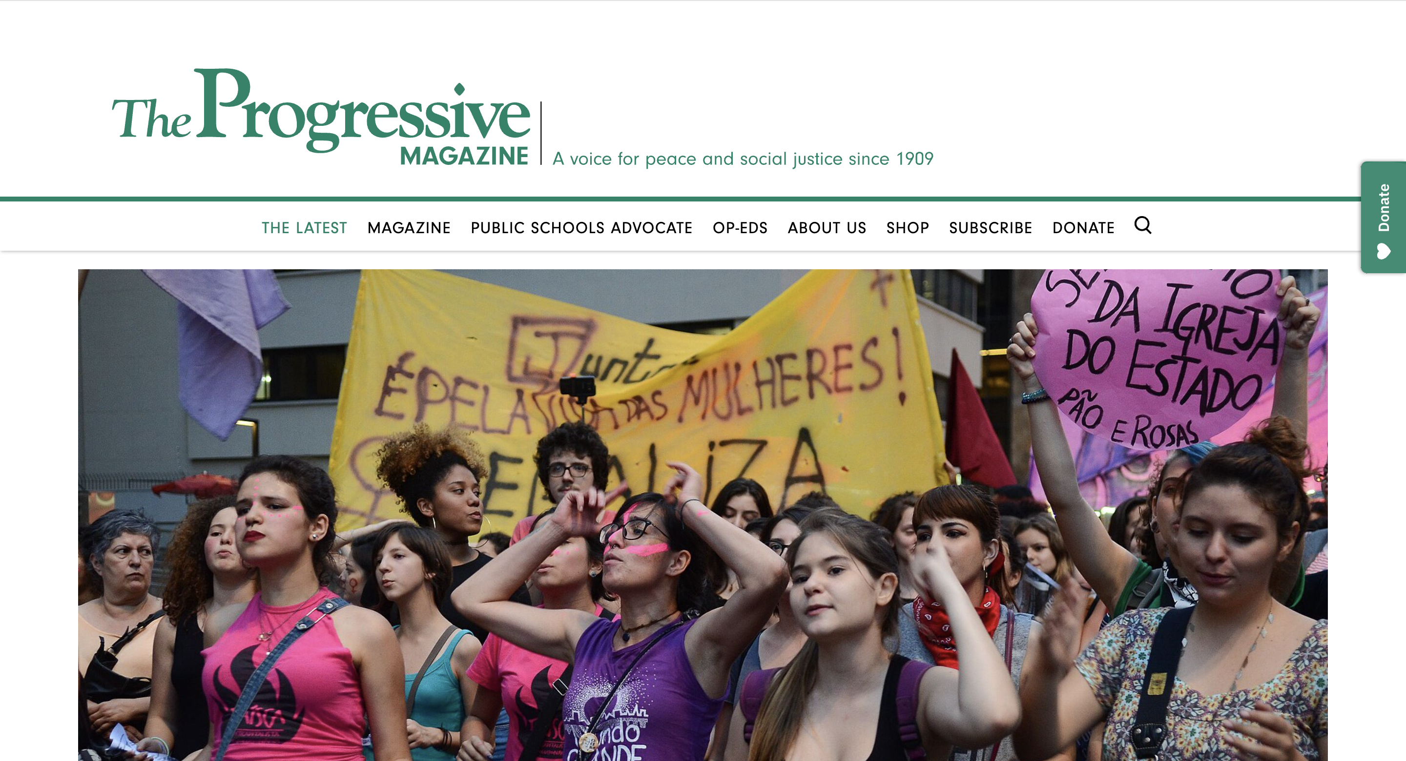 screenshot of The Progressive