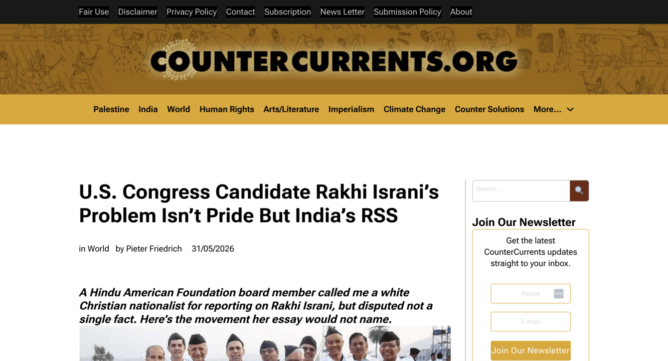 screenshot of Counter Currents