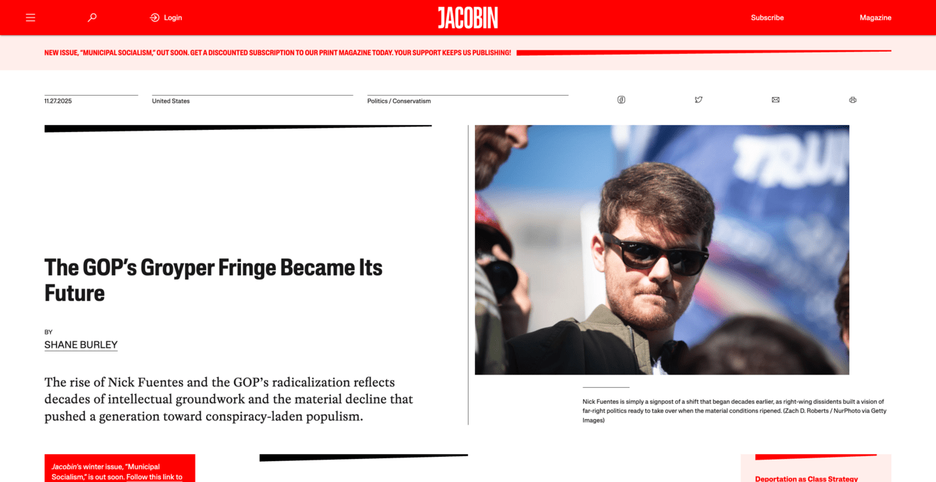 screenshot of Jacobin