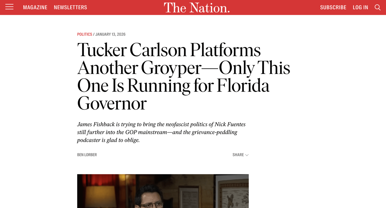 screenshot of The Nation