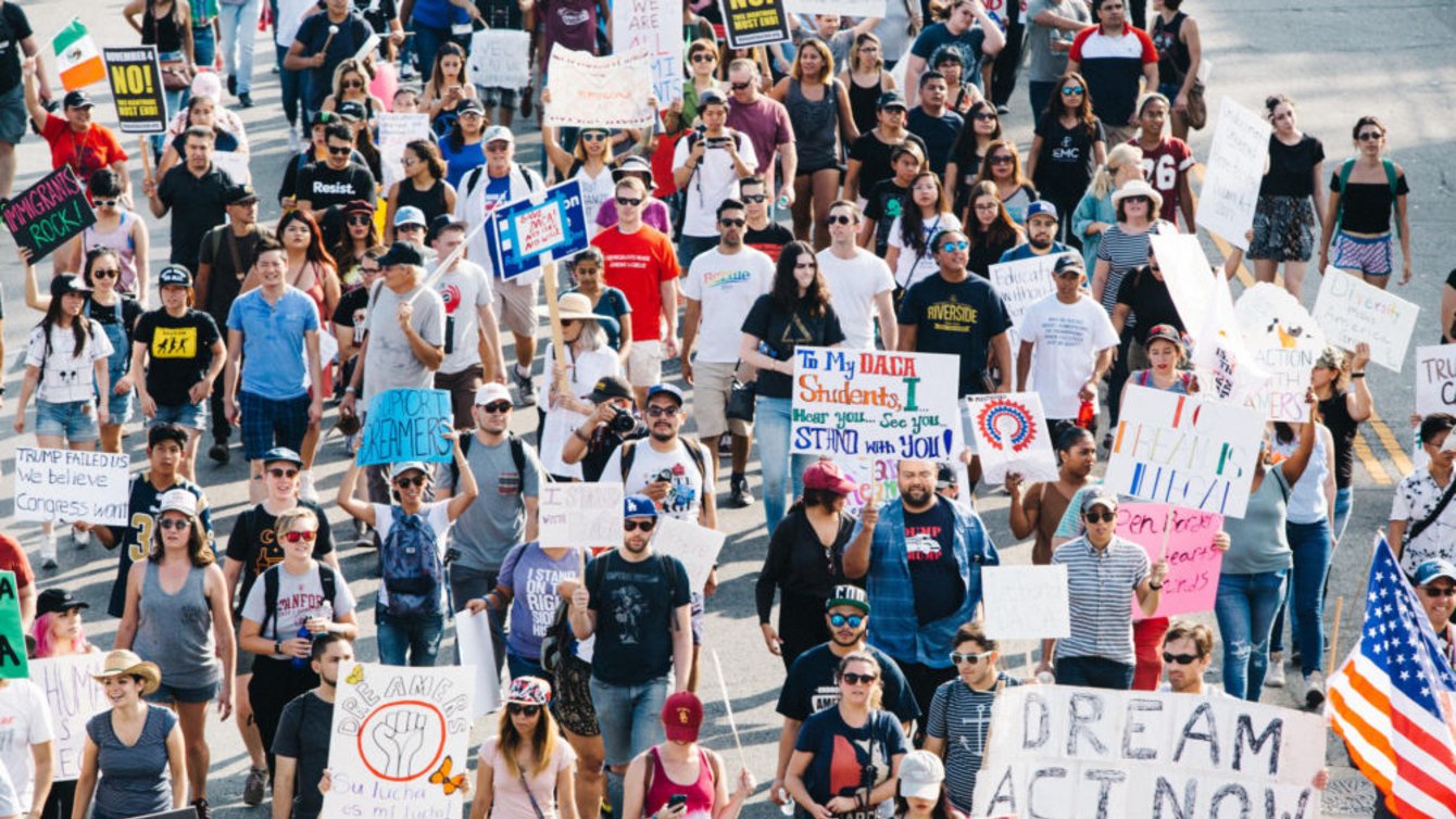 Los Angeles March for Immigrant Rights, 2017.