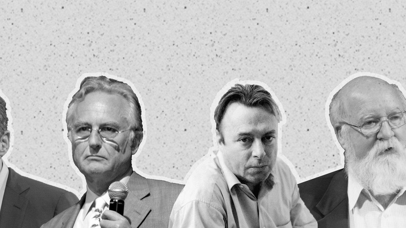 Image of Sam Harris, Richard Dawkins, Christopher Hitchens, Daniel Dennett