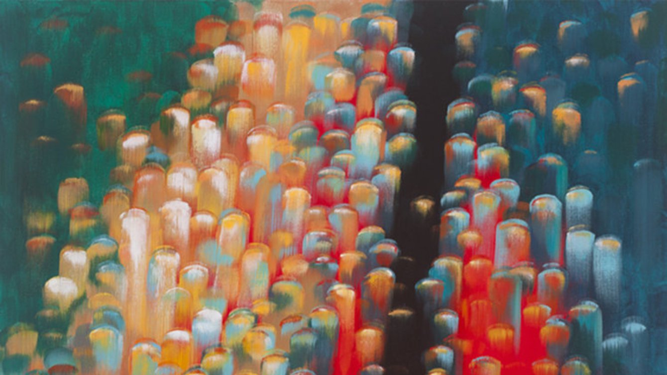 Abstract painting by Rae Senarighi