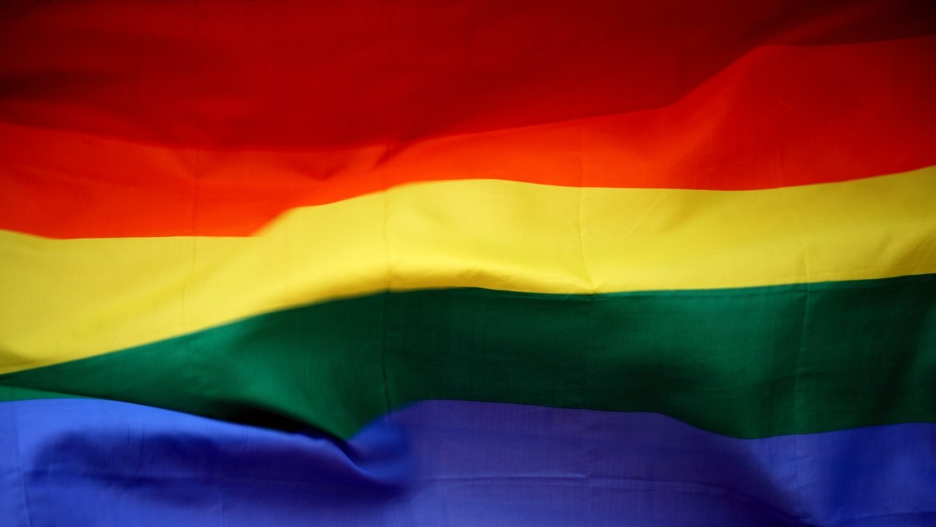 A pride flag.