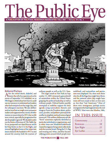 The Public Eye, Fall 2001 cover
