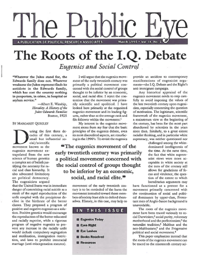 The Public Eye, March 1995 cover