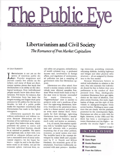 The Public Eye, Spring 1998 cover