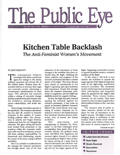 The Public Eye, Summer 1996 cover