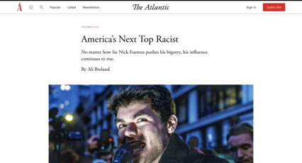 screenshot of The Atlantic