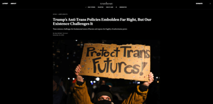 screenshot of Truthout
