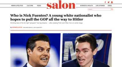screenshot of Salon