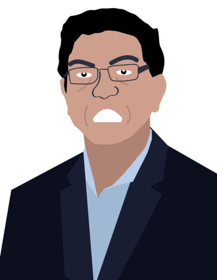 an illustration of Rajiv Pandit
