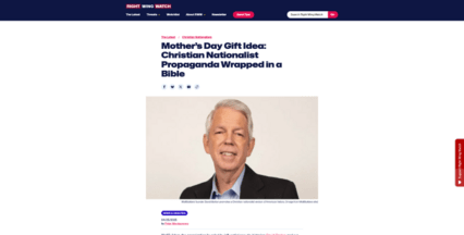 screenshot of Right Wing Watch