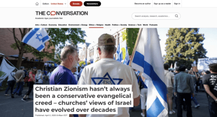 screenshot of The Conversation