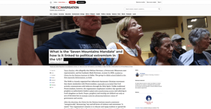 screenshot of The Conversation