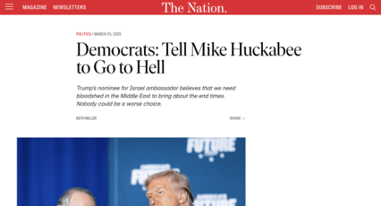 screenshot of The Nation