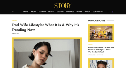 screenshot of The Story Mag