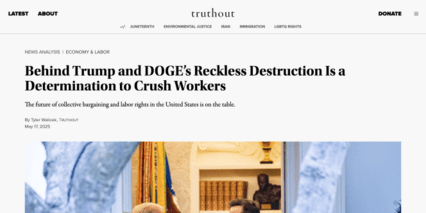 screenshot of Truthout