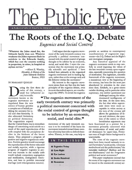 The Public Eye, March 1995 cover