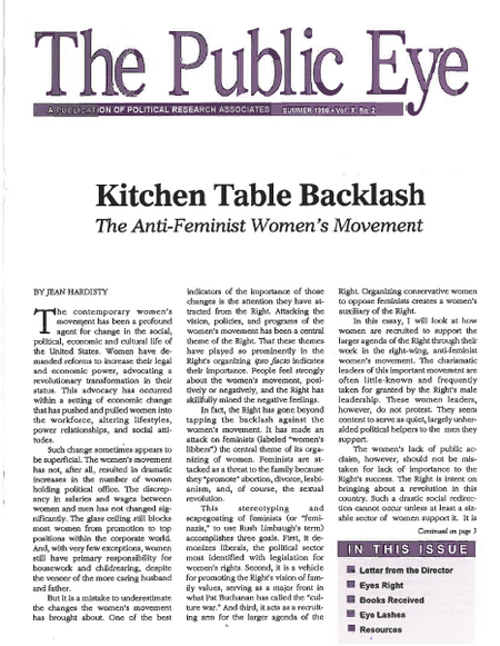The Public Eye, Summer 1996 cover