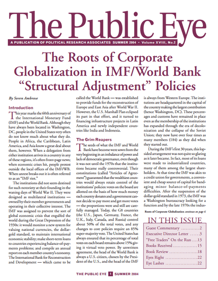 The Public Eye, Summer 2004 cover