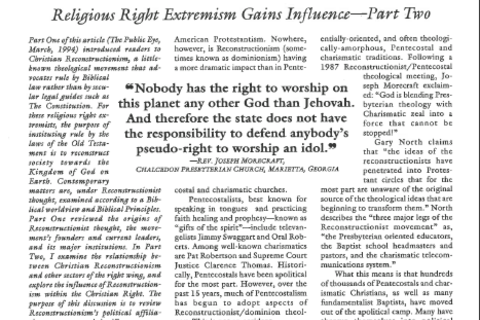 The Public Eye, June 1994 cover