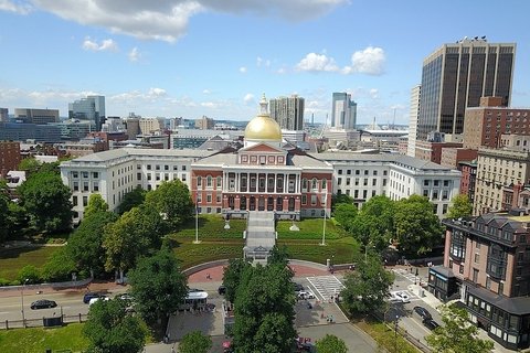 Aerial view of Boston City State House