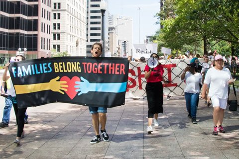 “Families Belong Together” rally and march in Ohio, June 30, 2018.