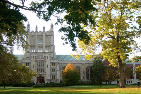 Thompson Library at Vassar College in Poughkeepsie, New York. 