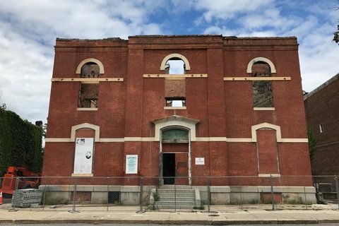 Public School 103, Division Street, Baltimore, MD (Photo by Eli Pousson, July 2017)