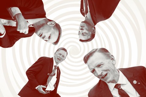 a collage of Paul Gosar in various poses