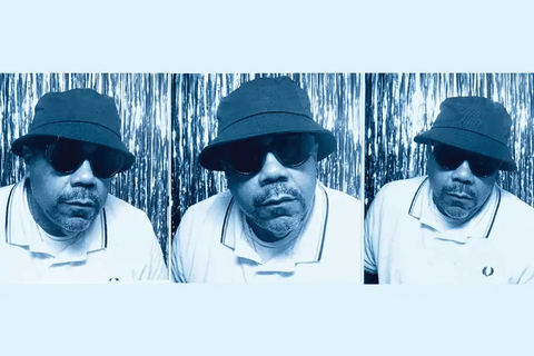 a picture of Eric Ward in blue duotone