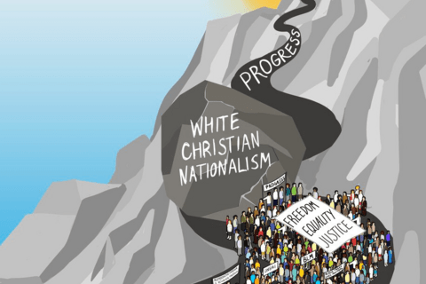 Illustration of White Christian Nationalism