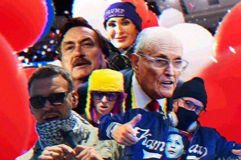 A collage of different personalities.