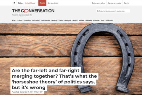 screenshot of The Conversation