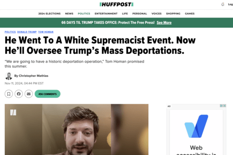 screenshot of HuffPost
