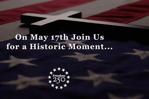 a still from a video with the cross on a flag