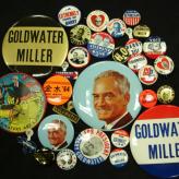 Campaign buttons for the Barry Goldwater (Republican Party) presidential campaign of 1964