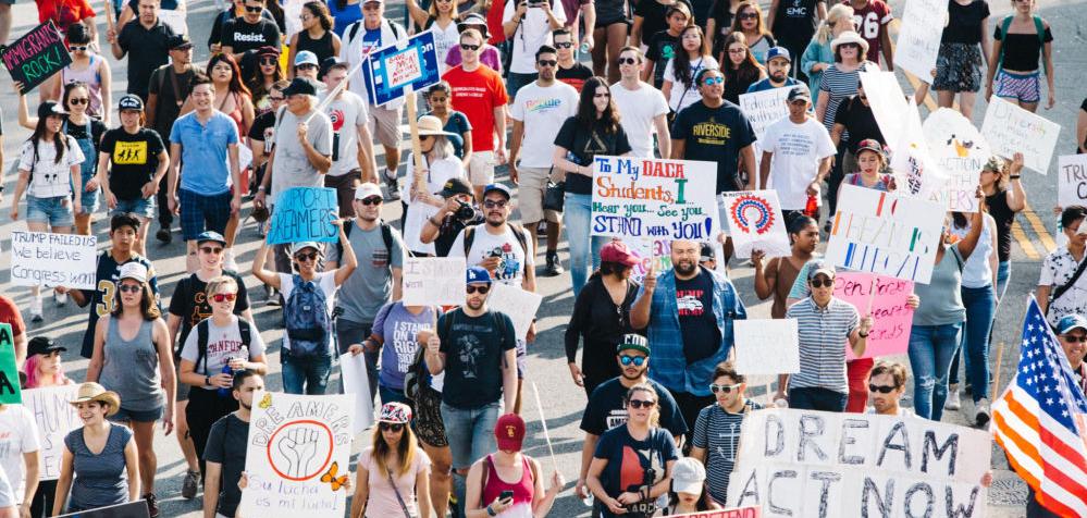 Los Angeles March for Immigrant Rights, 2017.